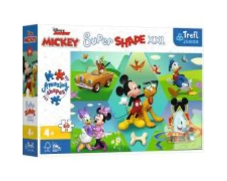 Puzzle Primo Super shape XXL 60 Disney. Mickey amuzantul, Trefl