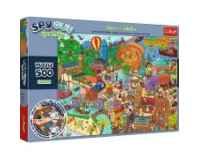 Puzzle 500. Spy Guy Obiecte pierdute in Europa, Trefl