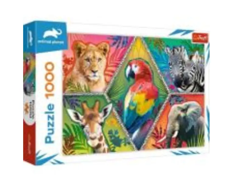 Puzzle 1000 piese Animale exotice, Trefl