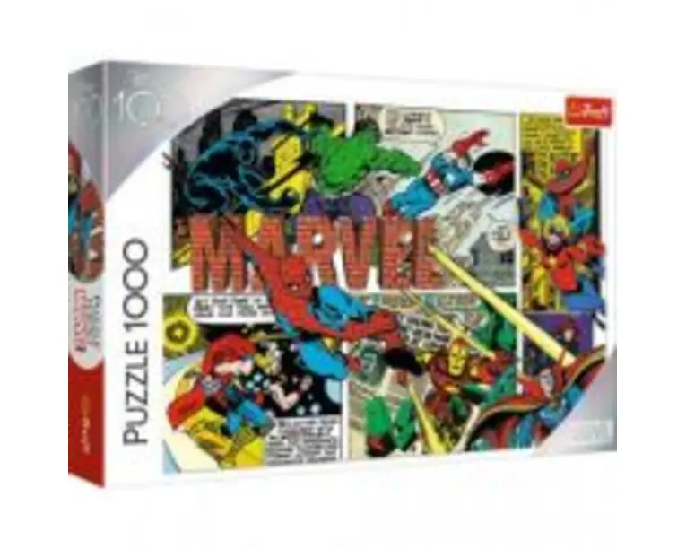 Puzzle 1000 Disney 100 Eroii Marvel, Trefl