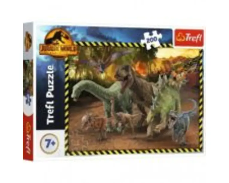 Puzzle 200 Jurassic World, in parcul Jurassic, Trefl