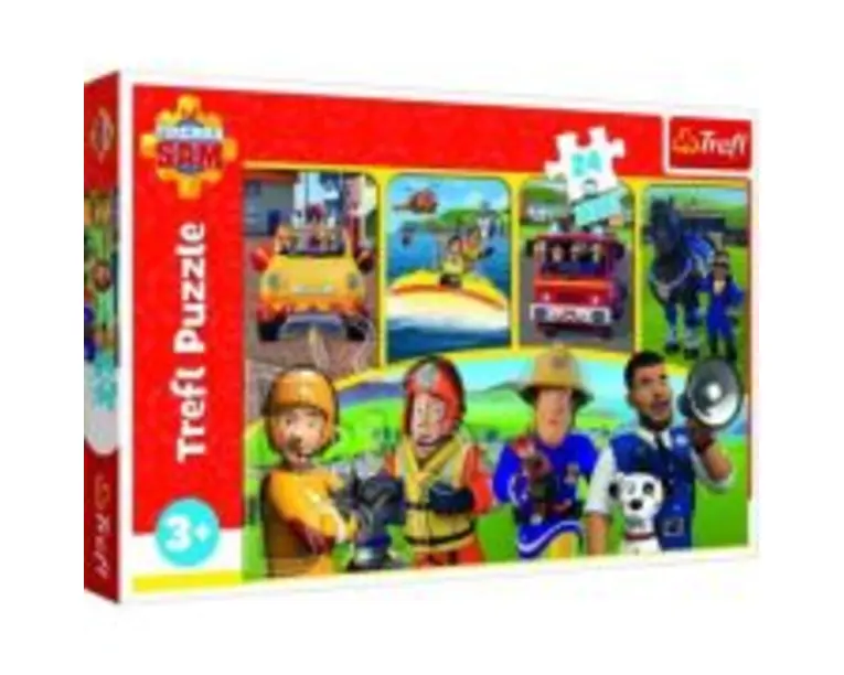 Puzzle 24 Maxi Pompierul Sam, Trefl