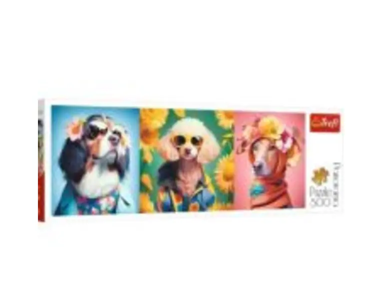 Puzzle 500 Panorama Saptamana modei cateilor, Trefl