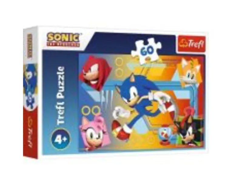 Puzzle 60 Sonic in actiune, Trefl
