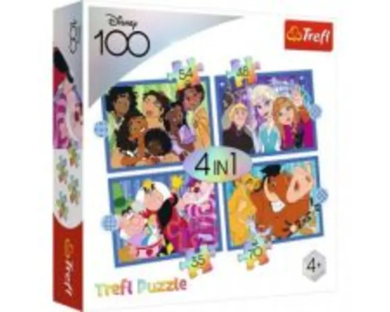 Puzzle 4-in-1 Minunata lume Disney, Trefl