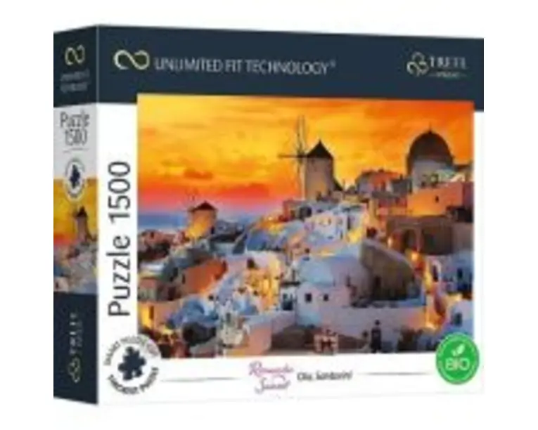 Puzzle UFT 1500 piese, Oia Santorini, Trefl