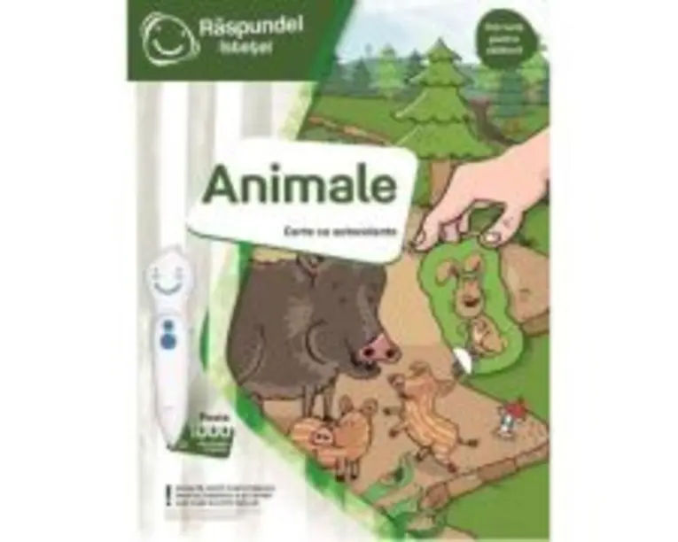 Raspundel Istetel, Carte cu autocolante, Animale