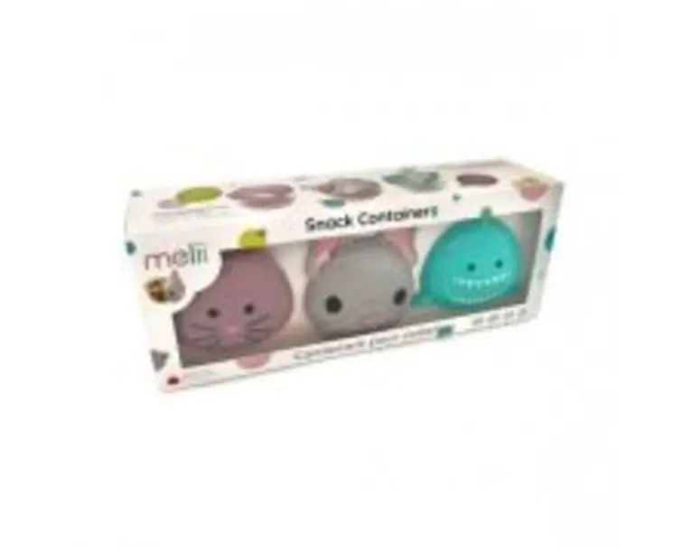 Set 3 recipiente hrana bebe, modele asortate, Melii