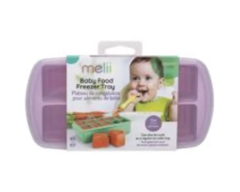 Recipient refrigerare hrana bebe, roz 59 ml x 10 cuburi, Melii