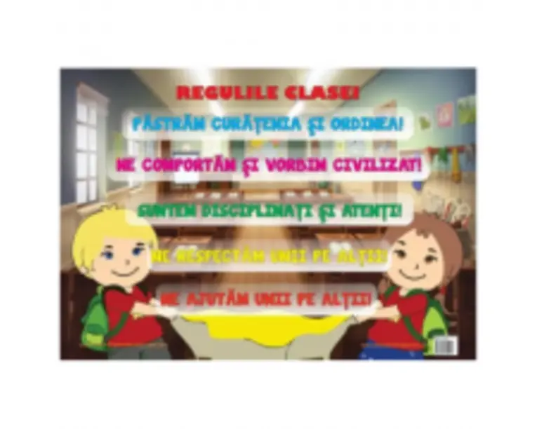 Regulile Clasei. Plansa educationala