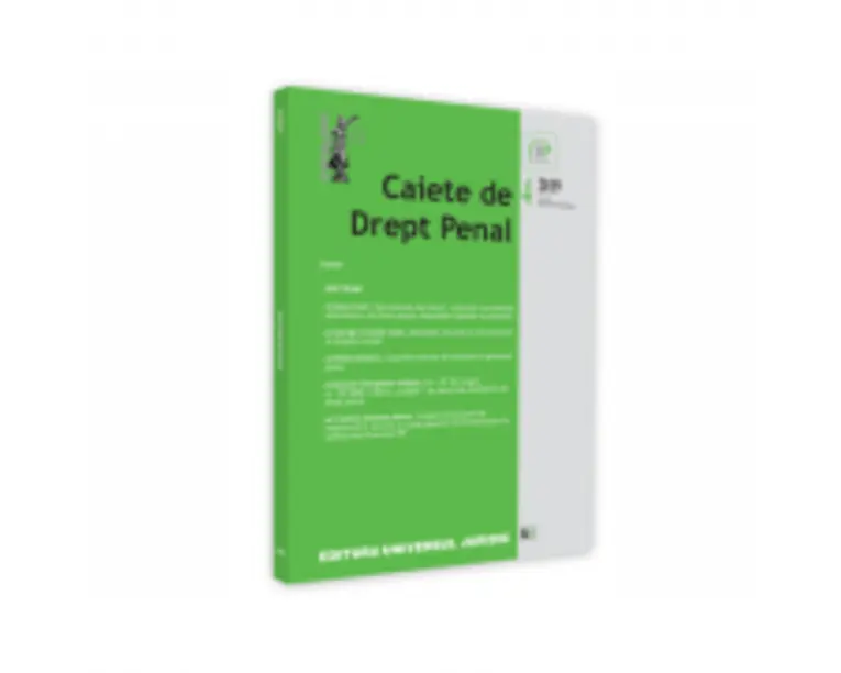 Revista Caiete de drept penal nr. 4/2019