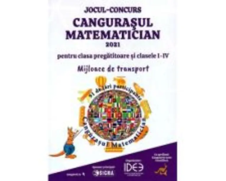 Revista Cangurasul Matematician 2021. Mijloace de transport. Pentru clasa pregatitoare si clasele 1-4