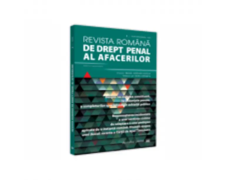 Revista romana de drept penal al afacerilor nr. 2/2020 - Mihai Adrian Hotca