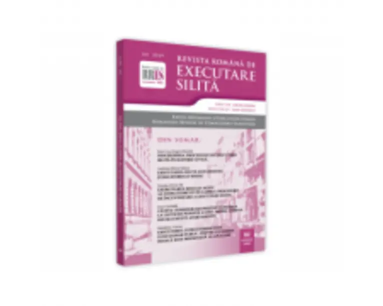 Revista romana de executare silita nr. 4/2019 - Eugen Huruba