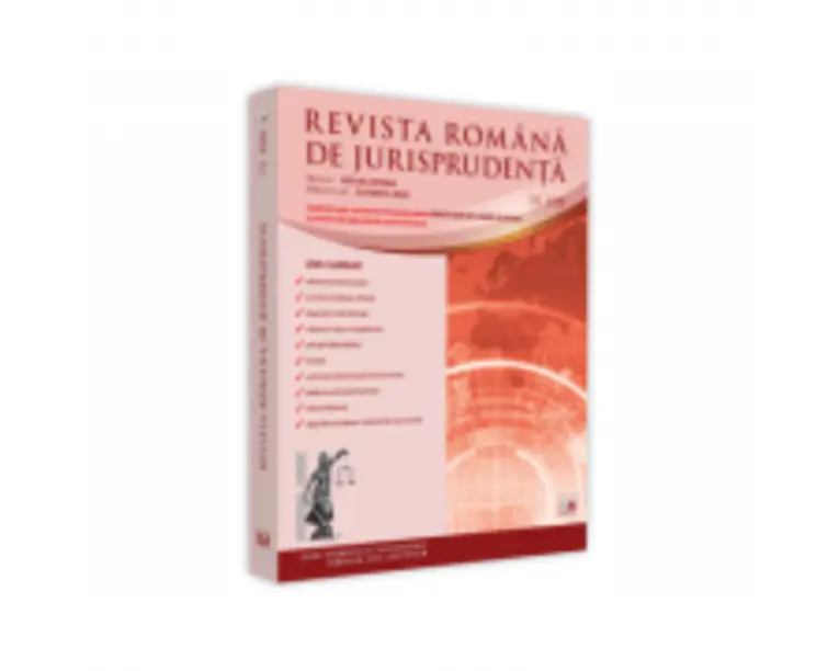 Revista romana de jurisprudenta nr. 1/2020