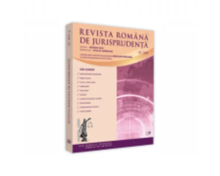 Revista romana de jurisprudenta nr. 4/2019
