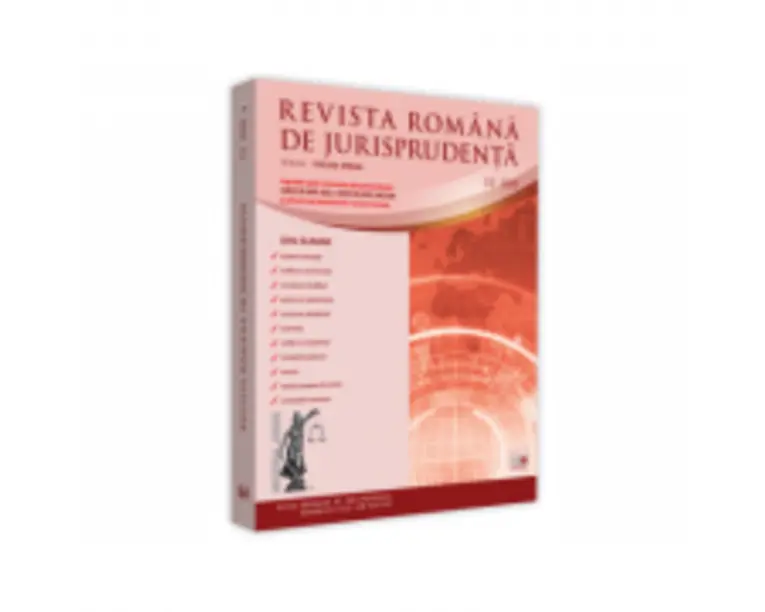 Revista romana de jurisprudenta nr. 3-2020 - Evelina Oprina