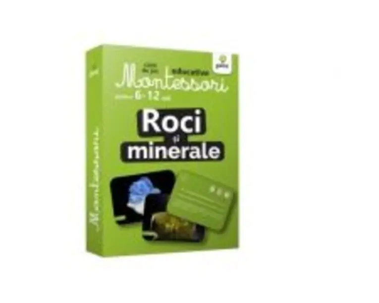 Roci si minerale. Carti de joc educative Montessori 6-12 ani
