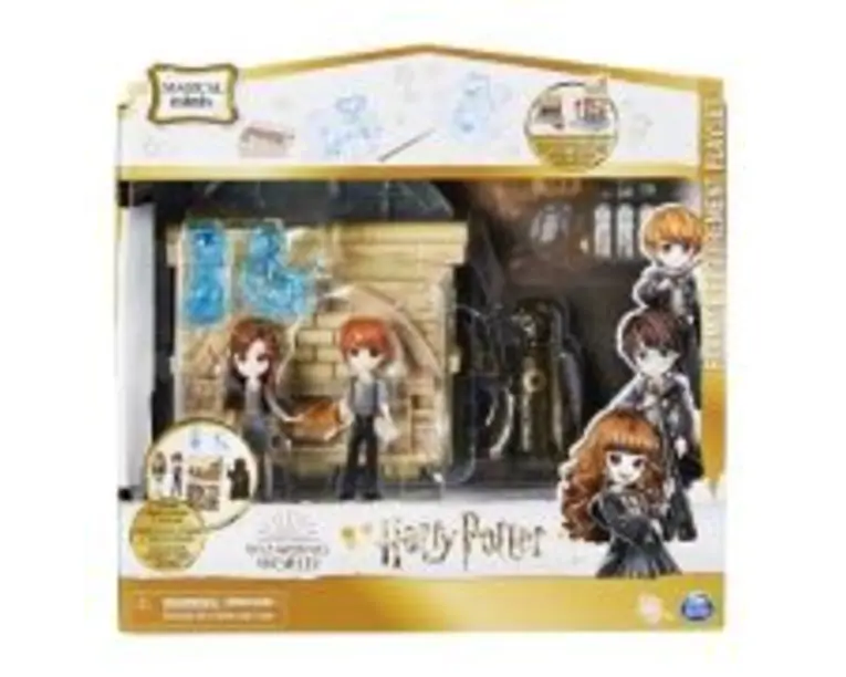 Set 2 figurine Ron Weasley si Hermione Granger, Harry Potter Wizarding World Magical Minis