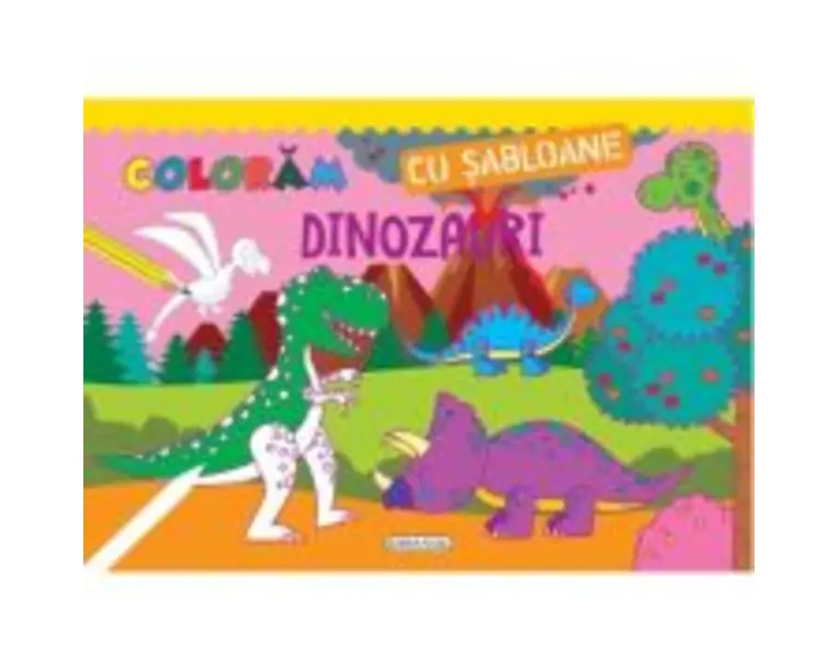 Coloram cu sabloane. Dinozauri