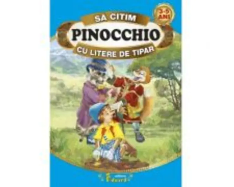 Sa citim PINOCCHIO cu litere de tipar - Carlo Collodi