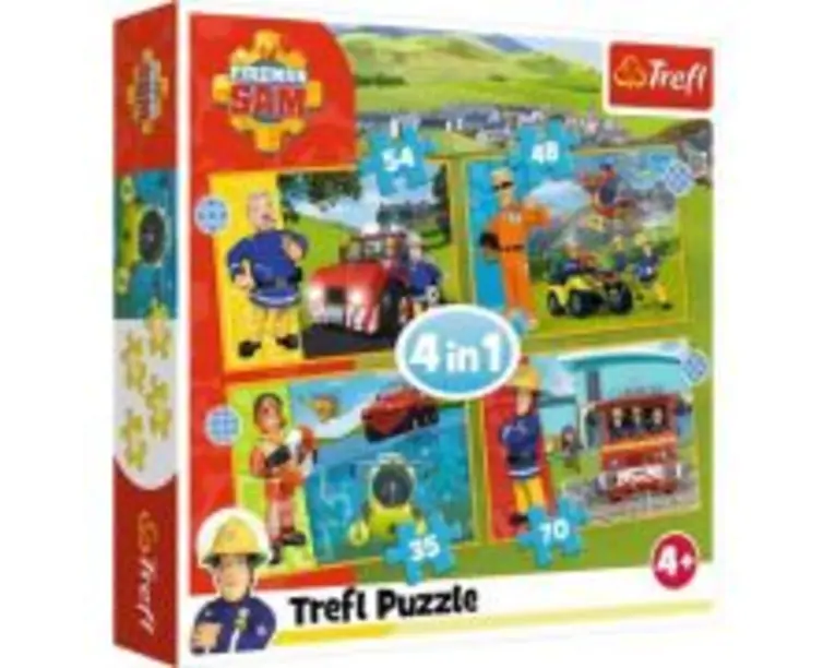 Puzzle 4in1 curajosul Sam