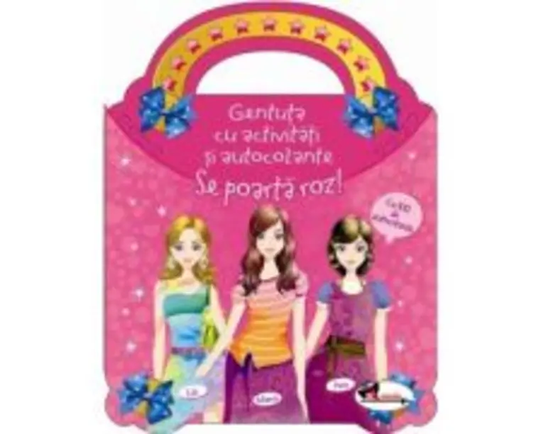 Se poarta roz. Gentuta cu activitati si autocolante