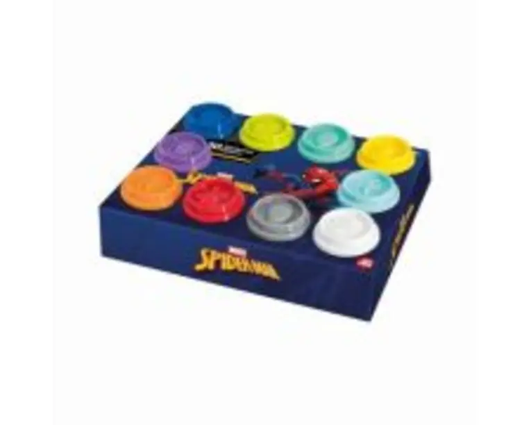 Set 10 borcanase de plastilina Spiderman in ambalaj de carton, As Games