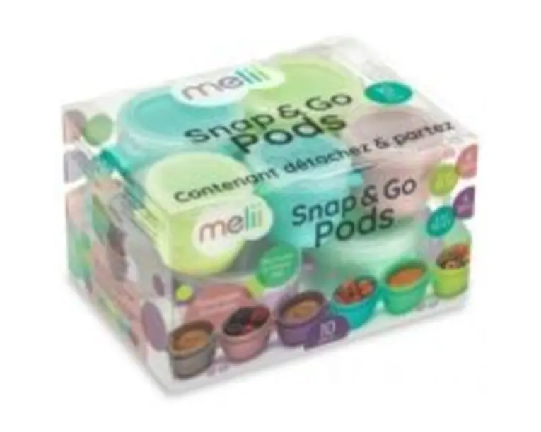 Set 10 recipiente Snap&amp;Go, 6*59 ml + 4*118 ml, Melii