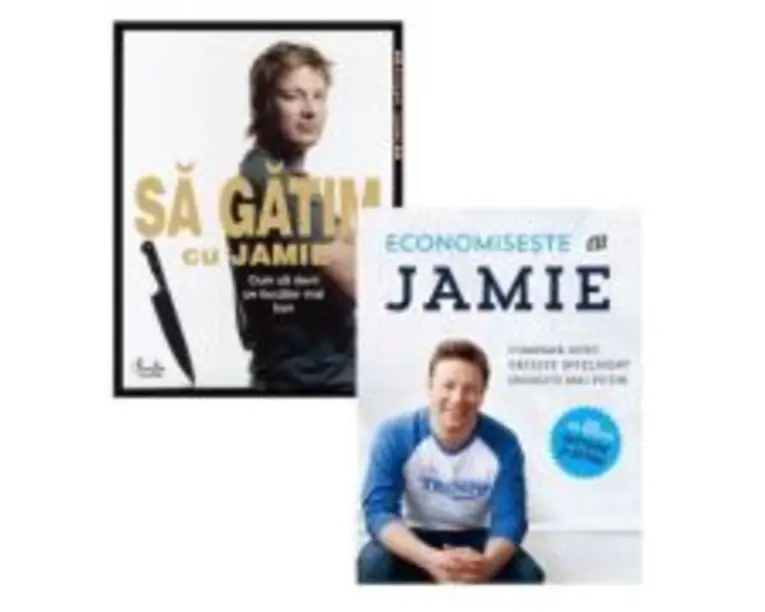 Set 2 carti Sa gatim cu Jamie Oliver