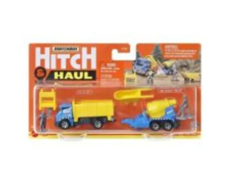 Set 2 vehicule scara 1: 64 Matchbox Hitch&amp;Haul Construction Zone tilt n'tip Cement trailer