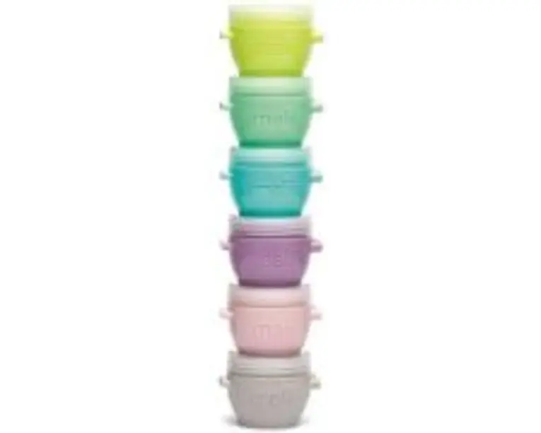 Set 6 recipiente silicon Snap&amp;Go, 59 ml, Melii