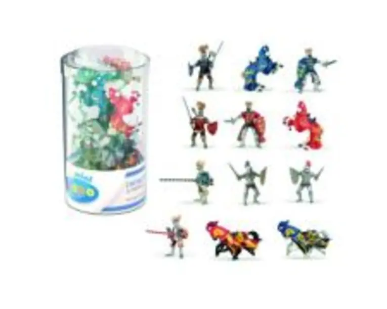 Set figurine mini cavaleri 12 piese, Papo