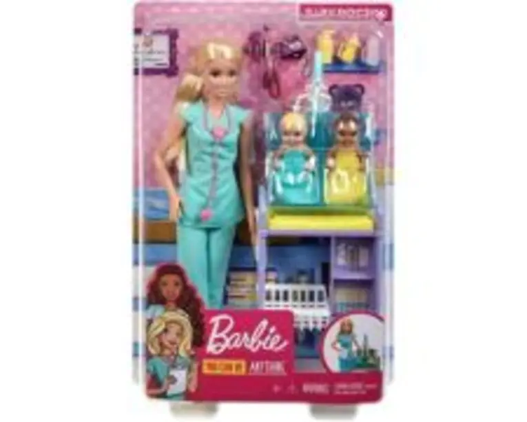 Set cu papusa doctor pediatru Barbie Cariere