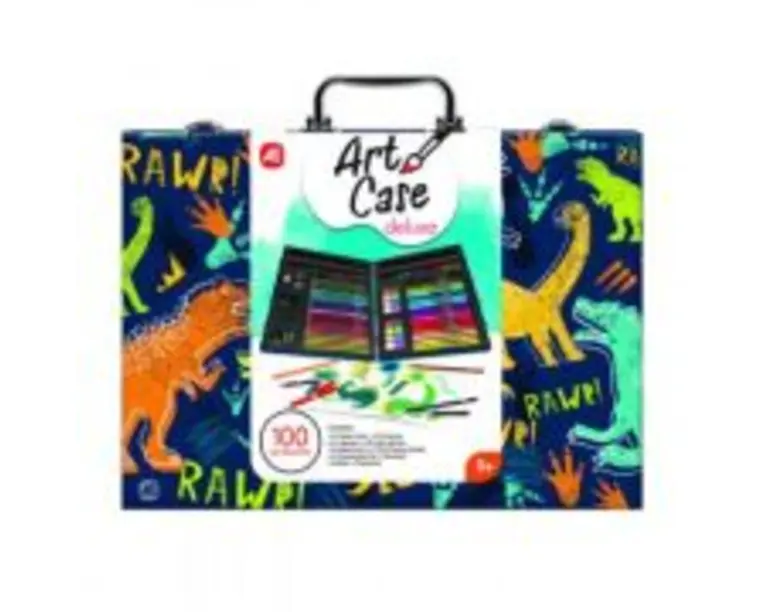 Set de desen Deluxe cu 100 accesorii Dinozaur, As Games