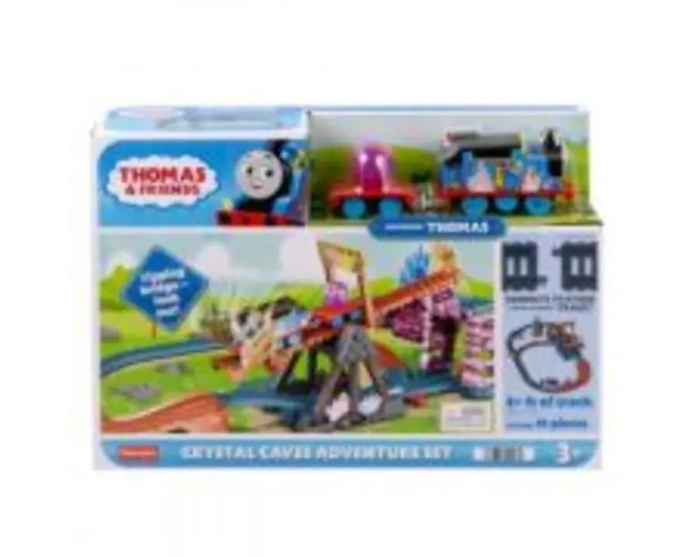 Set de joaca Crystal Caves Adventure cu locomotiva motorizata Thomas