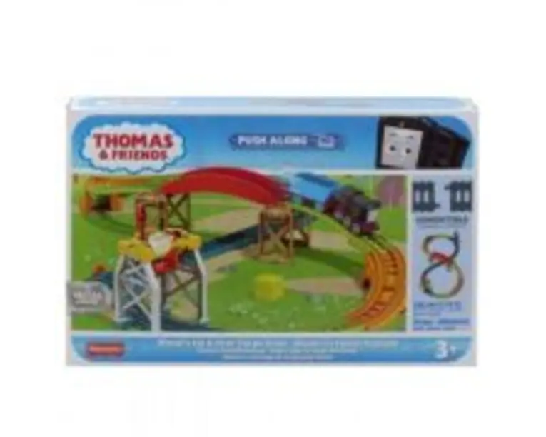 Set de joaca cu locomotiva push along Desel si accesorii