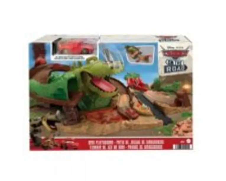 Set de joaca Dino si masinuta Cave Fulger McQueen