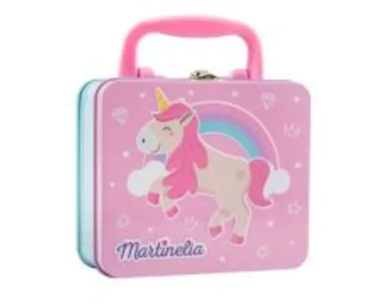 Set de infrumusetare in cutie metalica, Martinelia little unicorn