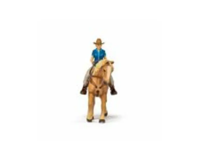 Set figurina Cowgirl (Vacarita) pe Cal USA, Papo