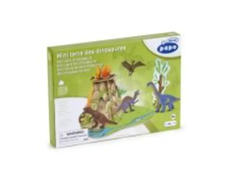 Set mini display Tinutul dinozaurilor, Papo