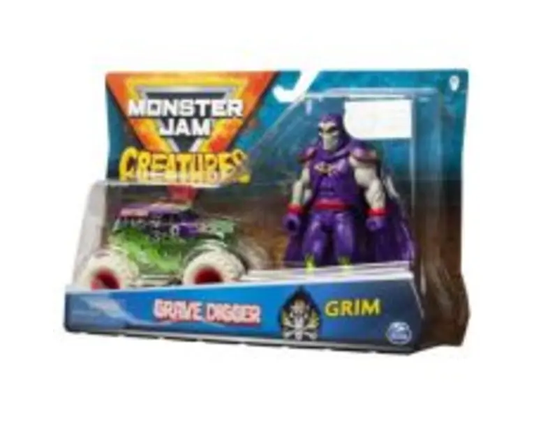 Set Monster Jam. Groparul si Grim, Spin Master