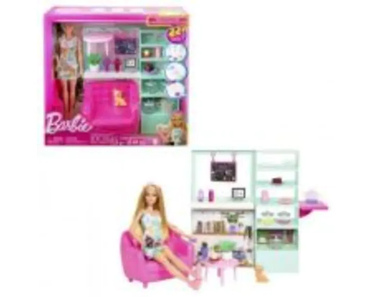 Set Papusa Barbie si ceainarie