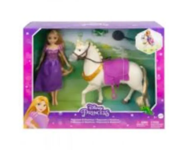 Set papusa Rapunzel si calul Maximus