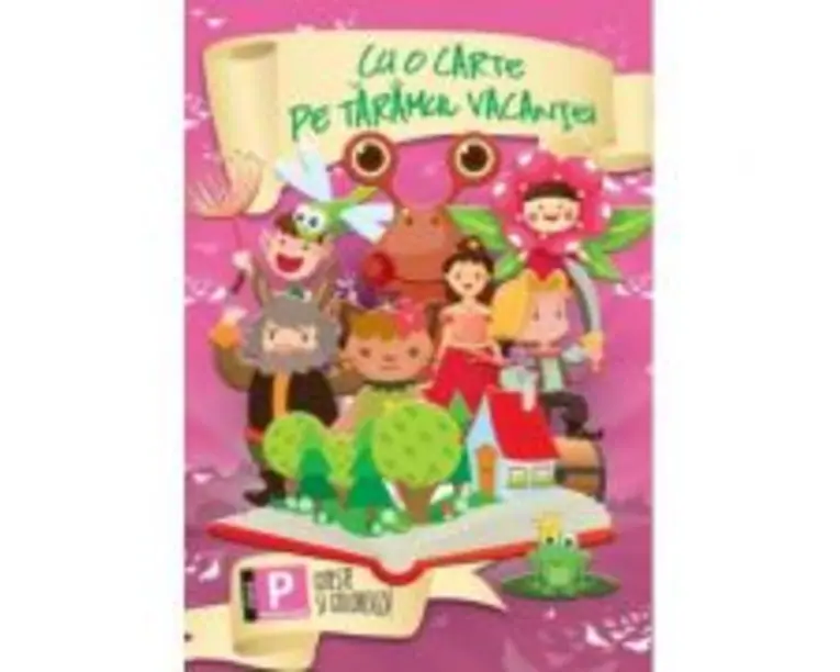 Cu o carte pe taramul vacantei. Citeste si coloreaza, pentru clasa pregatitoare