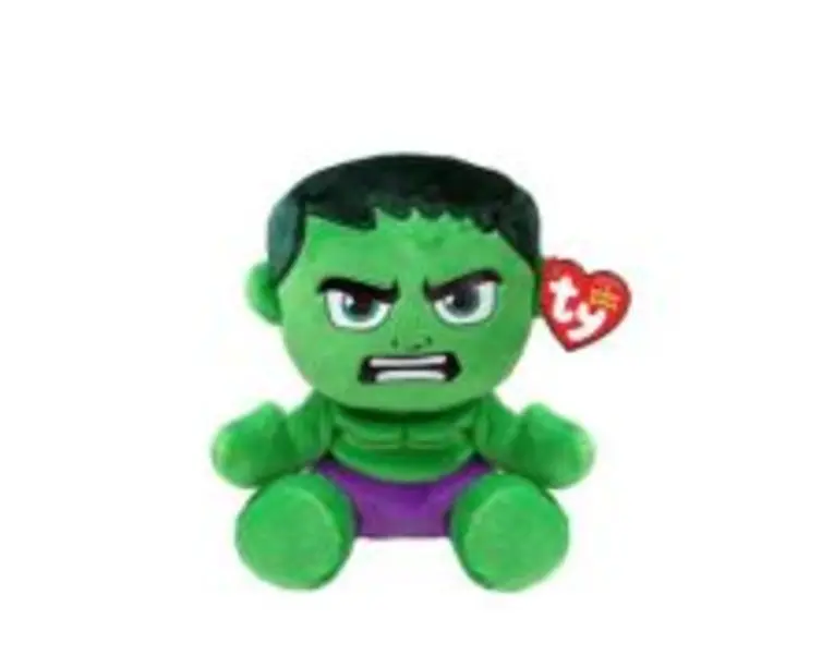 Plus 15 cm Beanie Babies soft Marvel Hulk, Ty
