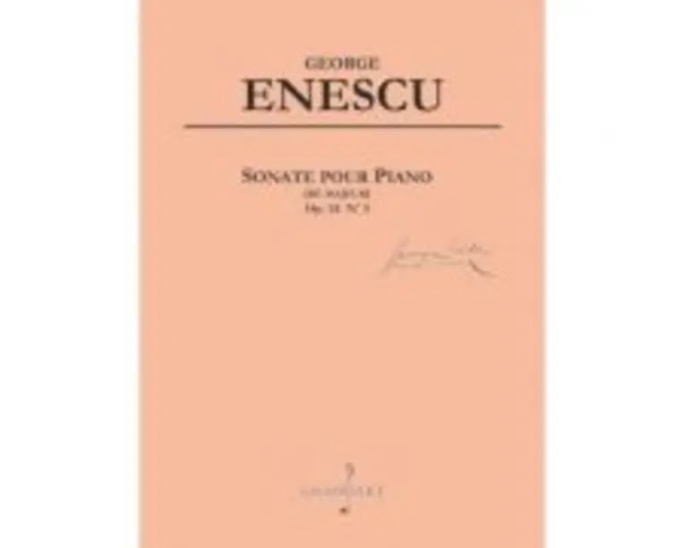 Sonata pentru pian. Re major, opus 24, numarul 3 - George Enescu