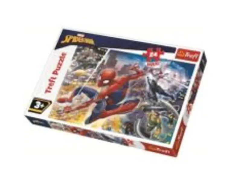 Puzzle curajosul Spider-man 24 de piese, Trefl
