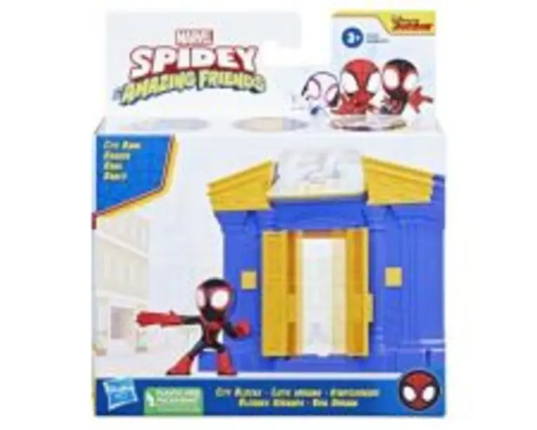 Set de constructie Banca Spidey Prietenii extraordinari City Blocks