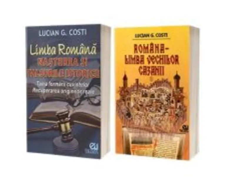 Serie de autor Lucian G Costi. Limba Romana - Nasterea si falsurile istorice si Romana, limba vechilor cazanii, volumul I (set de 2 carti)